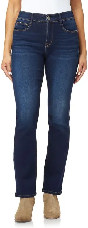 Angels Forever Young 360 Sculpt Bootcut Jeans for Women Figure Enhancing Stretch Denim, Angela, 22 Plus