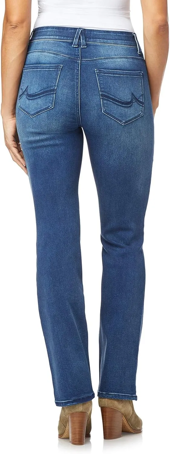 Angels Forever Young 360 Sculpt Bootcut Jeans For Women Figure Enhancing Stretch Denim