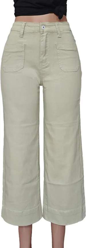 Atditama Wide Leg Jeans for Women Stretch High Waisted Straight Leg Denim Pants Boyfriend Mom Jeans