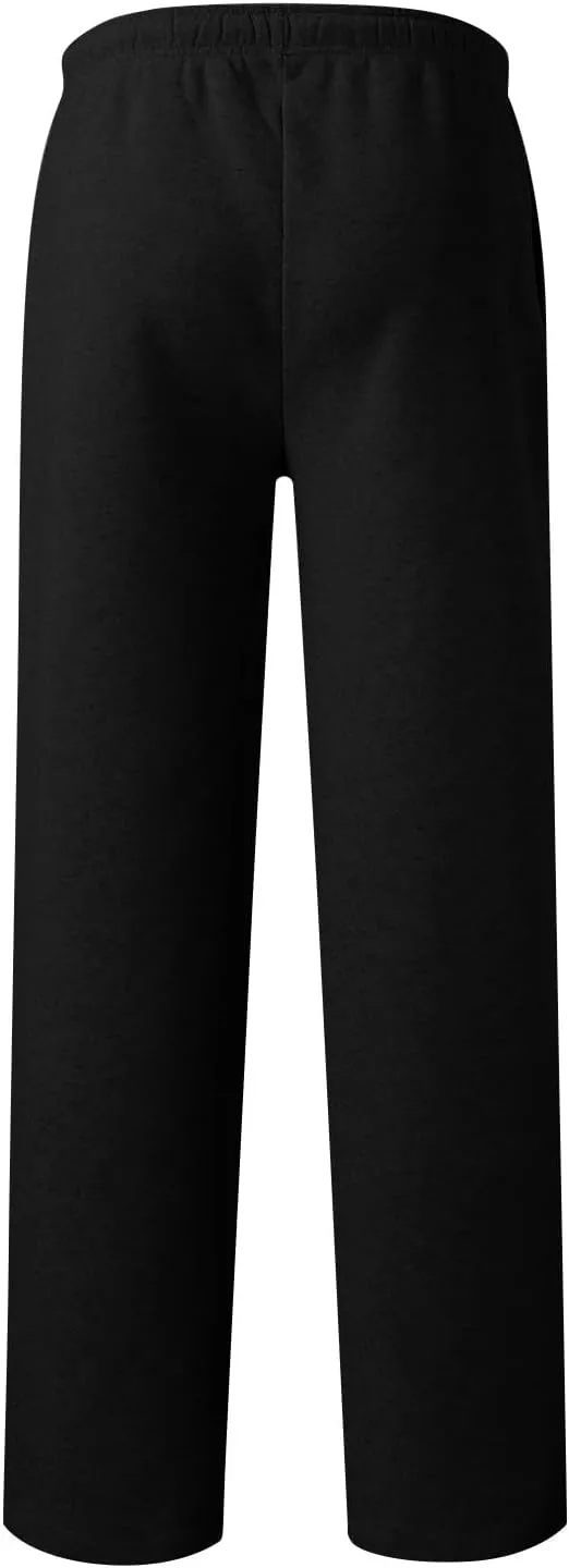 Baggy Wide Leg Sweatpants for Women Fleece High Waist Joggers with Pockets Lightweight Comfy Drawstring Sweat Pants