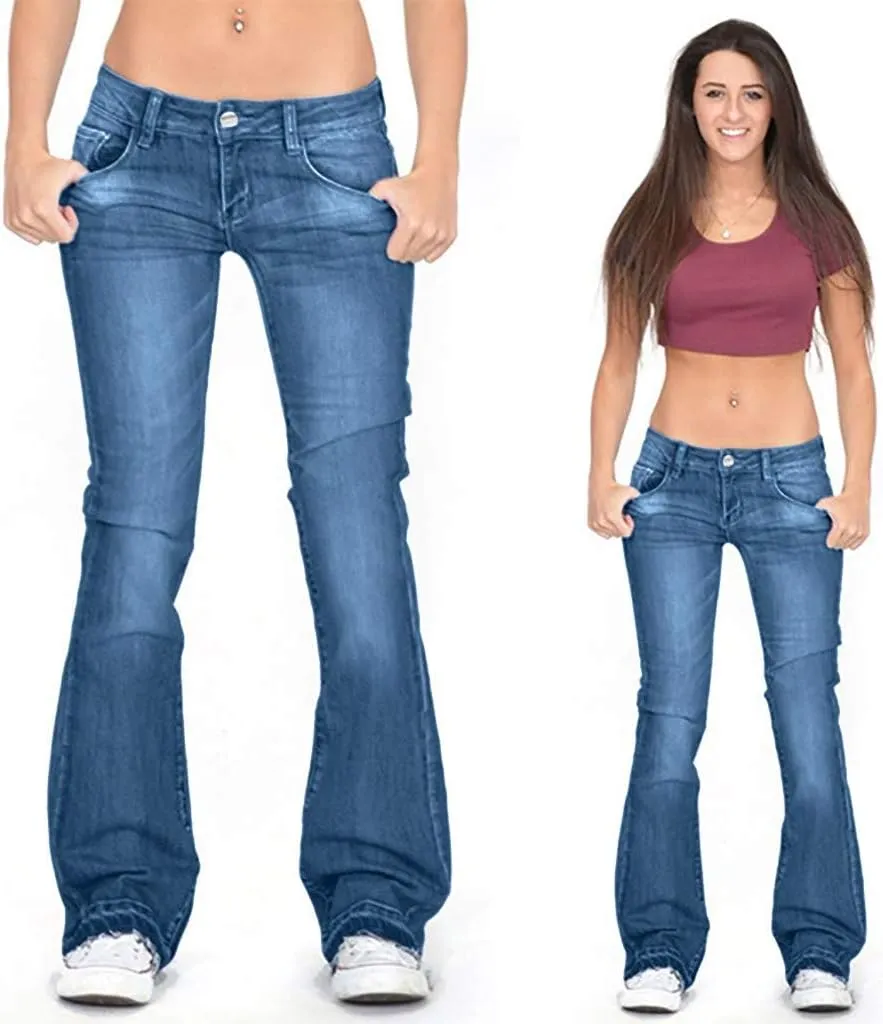 Bell Bottom Jeans for Women High Waisted Flare Jeans with Classic Wide Leg Denim Pants