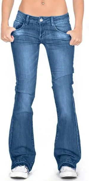 Bell Bottom Jeans for Women High Waisted Flare Jeans with Classic Wide Leg Denim Pants