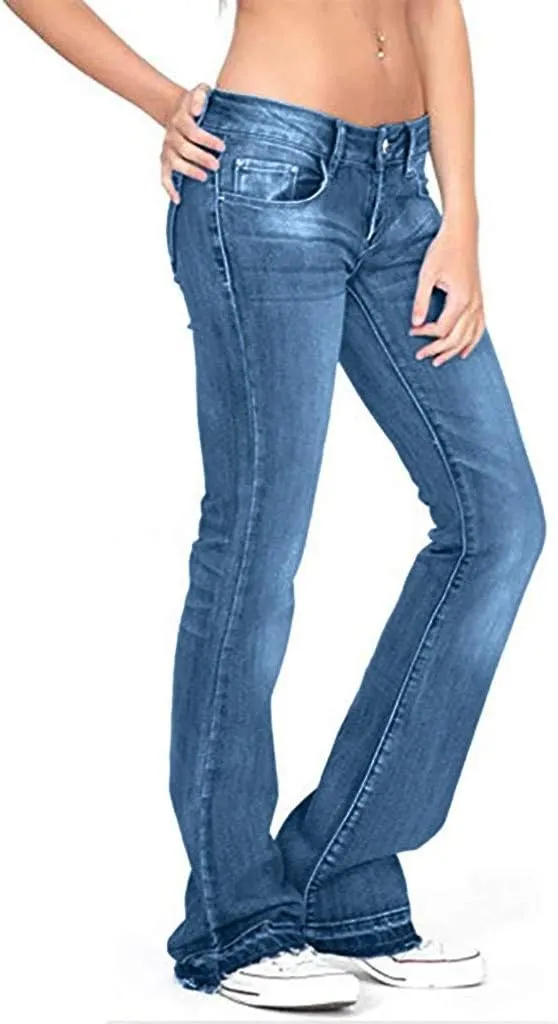 Bell Bottom Jeans for Women High Waisted Flare Jeans with Classic Wide Leg Denim Pants