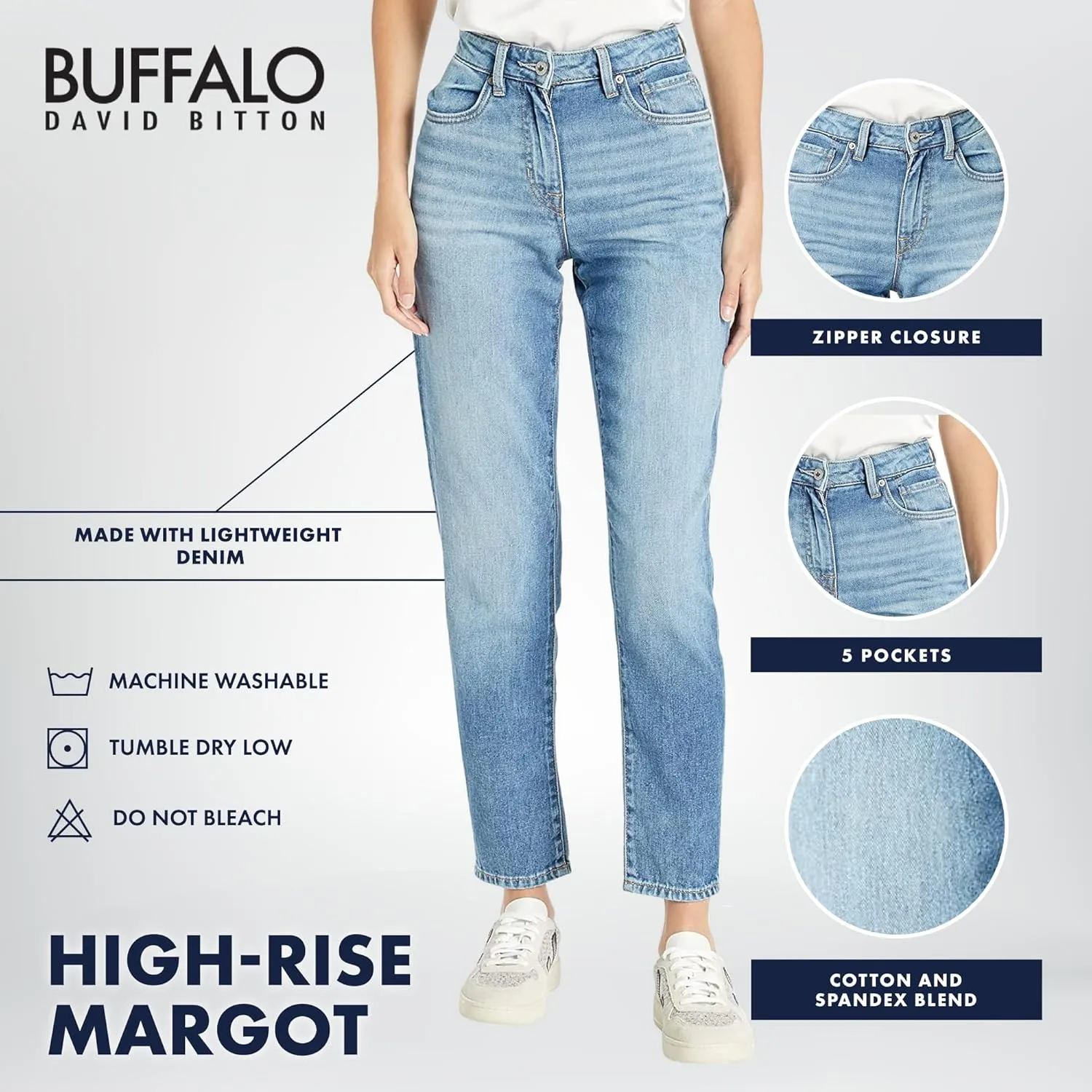 Buffalo David Bitton Women's Margot Mom Jeans