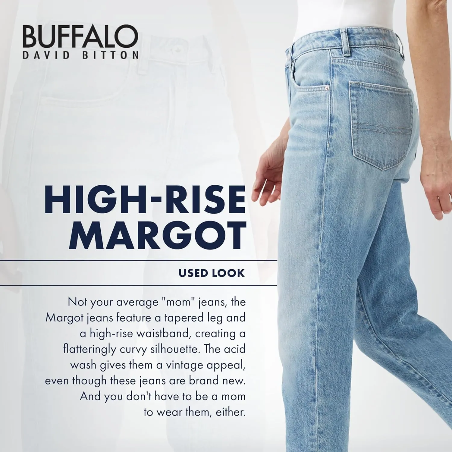 Buffalo David Bitton Women's Margot Mom Jeans