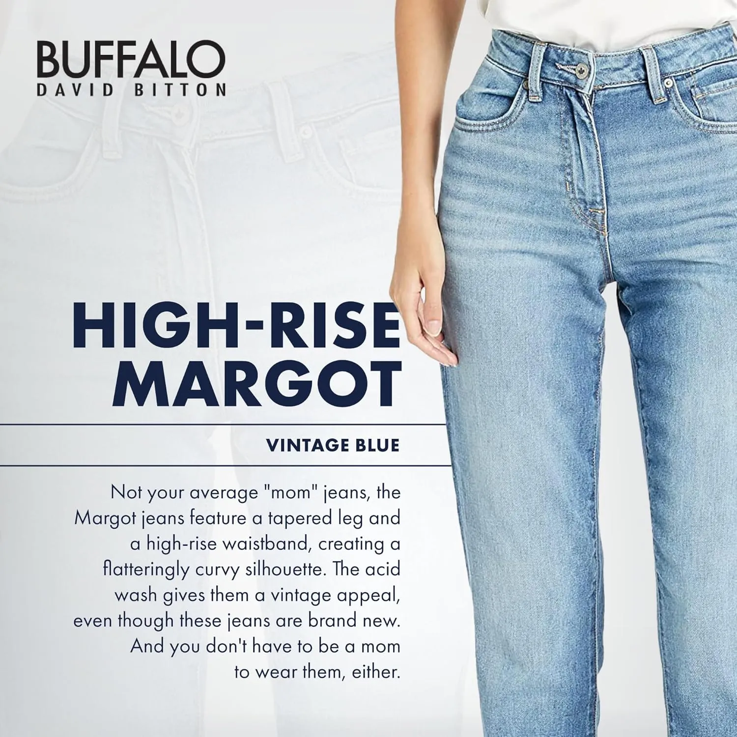 Buffalo David Bitton Women's Margot Mom Jeans
