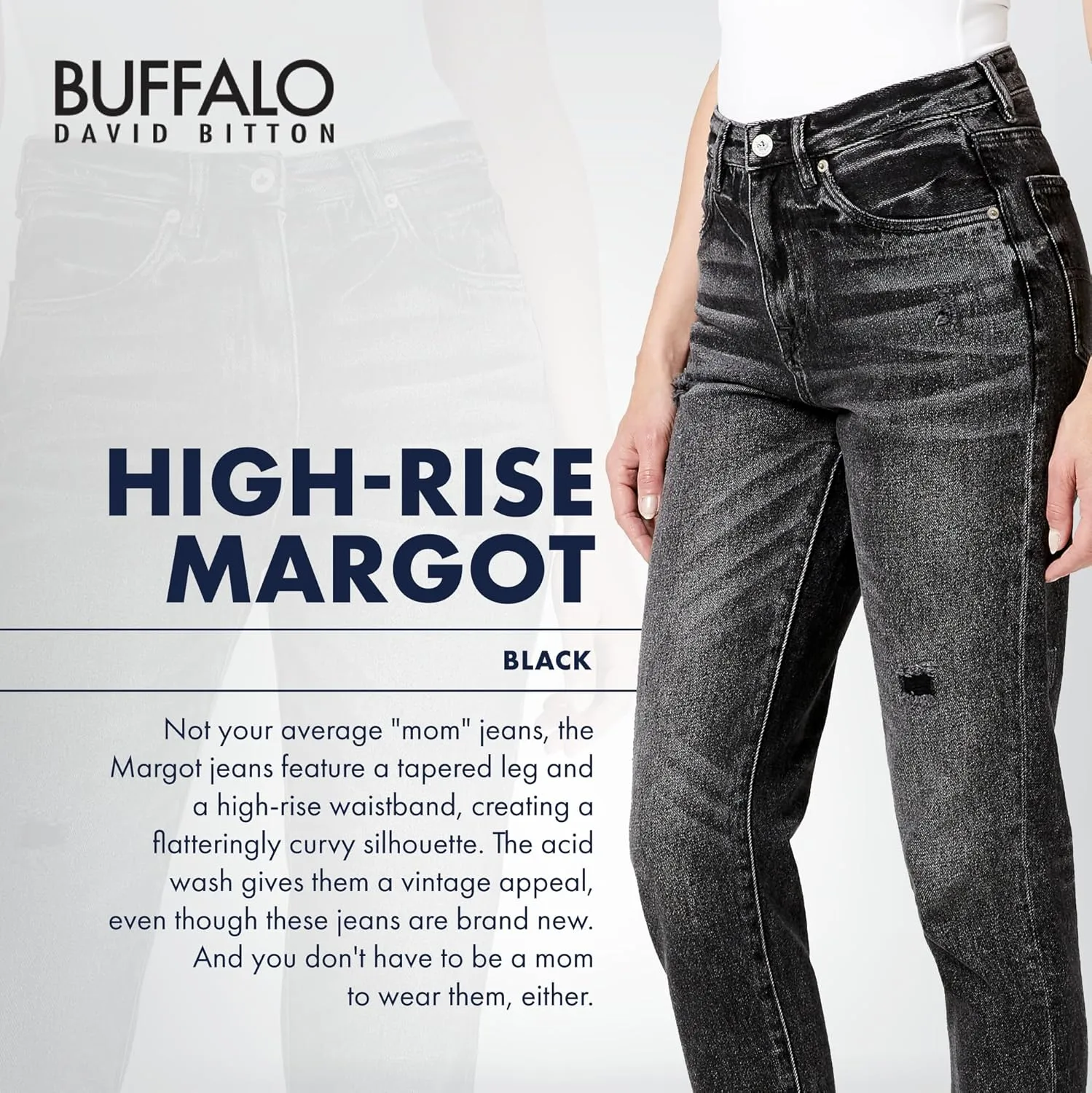 Buffalo David Bitton Women's Margot Mom Jeans