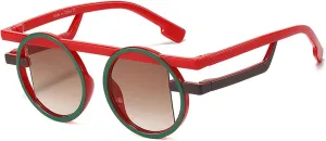 Candy Color Round Sunglasses Women for Men Punk Vintage Female Popular Uv400 Eyewear