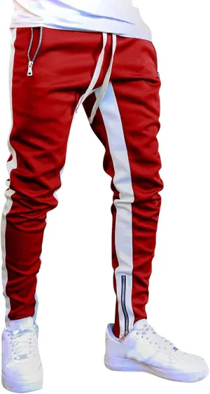 Cargo Pants for Men Big and Tall for Jogging Workout Gym Running Training Mens Open Bottom Sweatpants Workout Lounge
