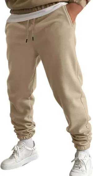 Cargo Pants for Men Relaxed Fit Army Cargo Pants Sports Mens Premium Slim Fleece Pants Zipper Pockets Athletic Jogger
