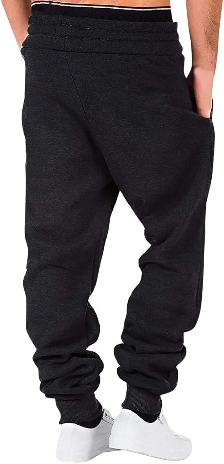 Cargo Pants for Men Relaxed Fit Joggers with Pockets Mens Workout Cargo Sweatpants Athletic Pants Open Bottom Joggers