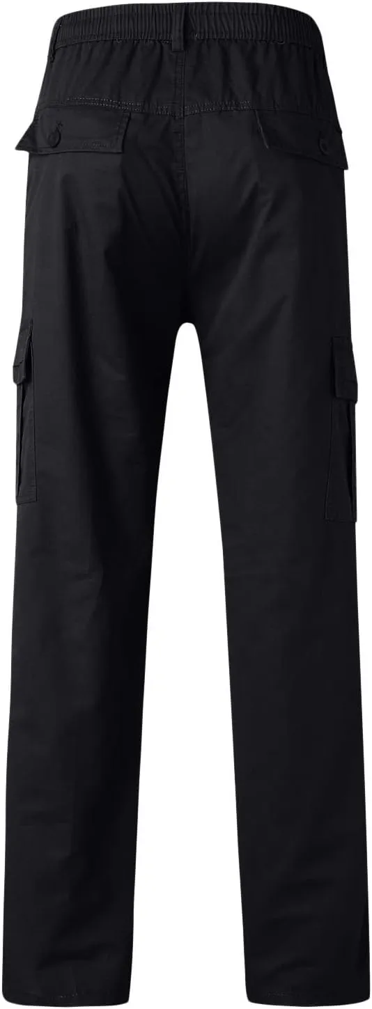 Cargo Pants for Men Relaxed Fit Open Bottom Workout Joggers Pants for Sports Jogging Training Gym Running Mens Autumn