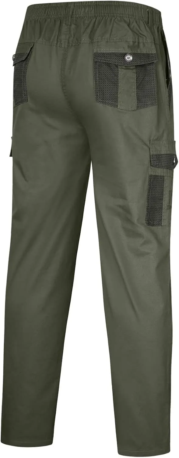 Cargo Pants for Men Relaxed Fit Pants Slim Fit Active Drawstring Bottom Sports Outdoor Recreation Athletic Sweatpants