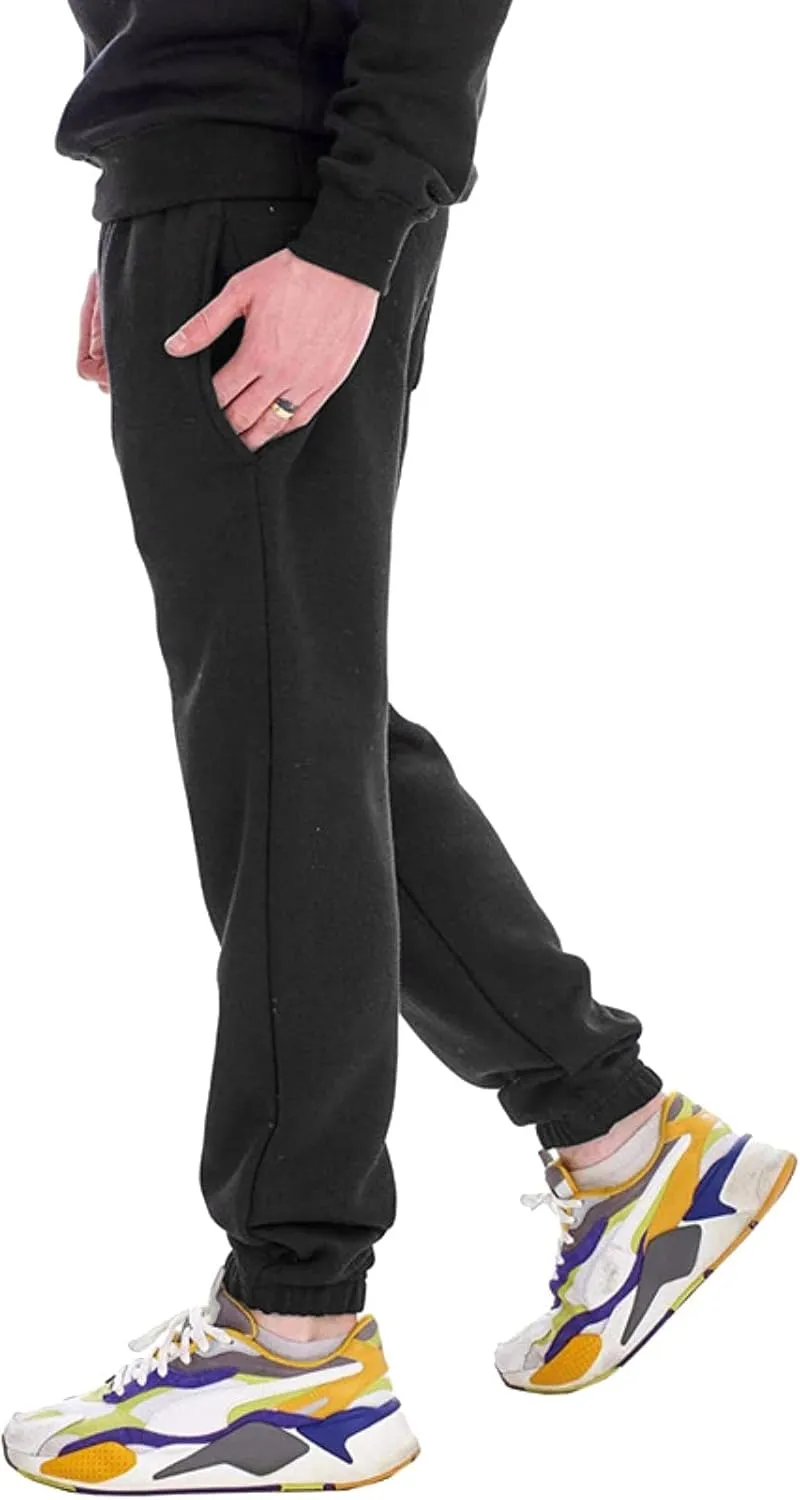 Cargo Pants for Men Relaxed Fit Sports Mens Premium Slim Fleece Pants Zipper Pockets Athletic Jogger Fitness Workout