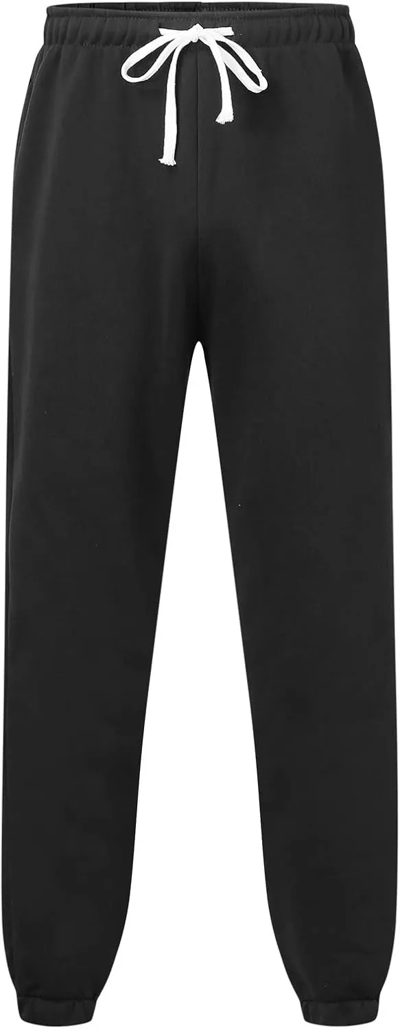 Cargo Pants for Men Relaxed Fit Sports Mens Premium Slim Fleece Pants Zipper Pockets Athletic Jogger Fitness Workout