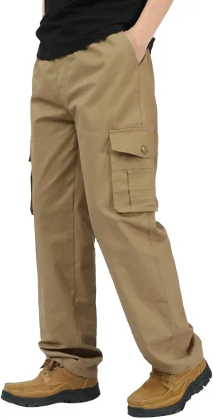 Cargo Sweatpants for Men Mens Lounge Pants Cargo Sweatpants Drawstring Loose Fit Sweatpants for Men with Pockets Mens
