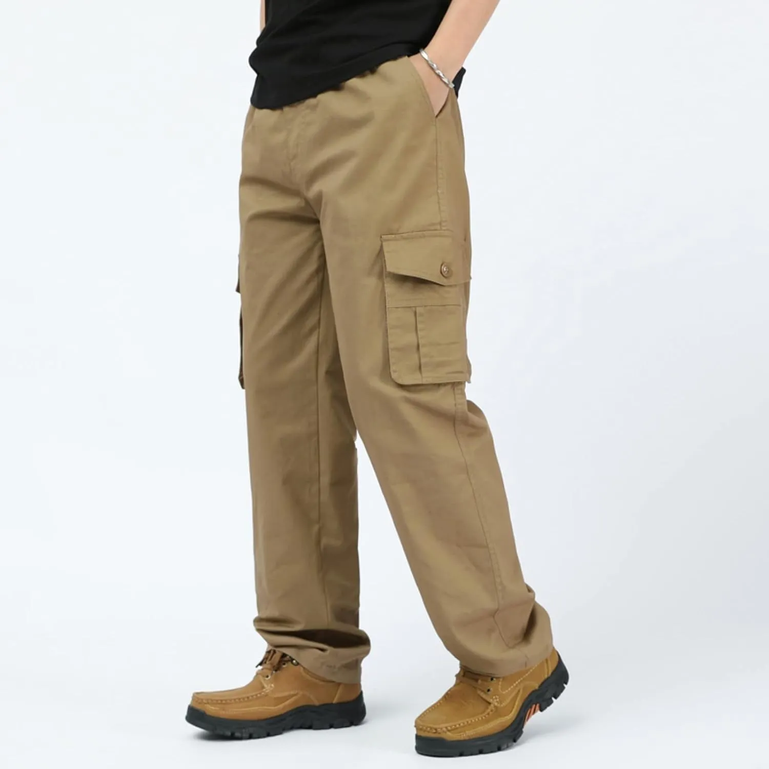 Cargo Sweatpants for Men Mens Lounge Pants Cargo Sweatpants Drawstring Loose Fit Sweatpants for Men with Pockets Mens