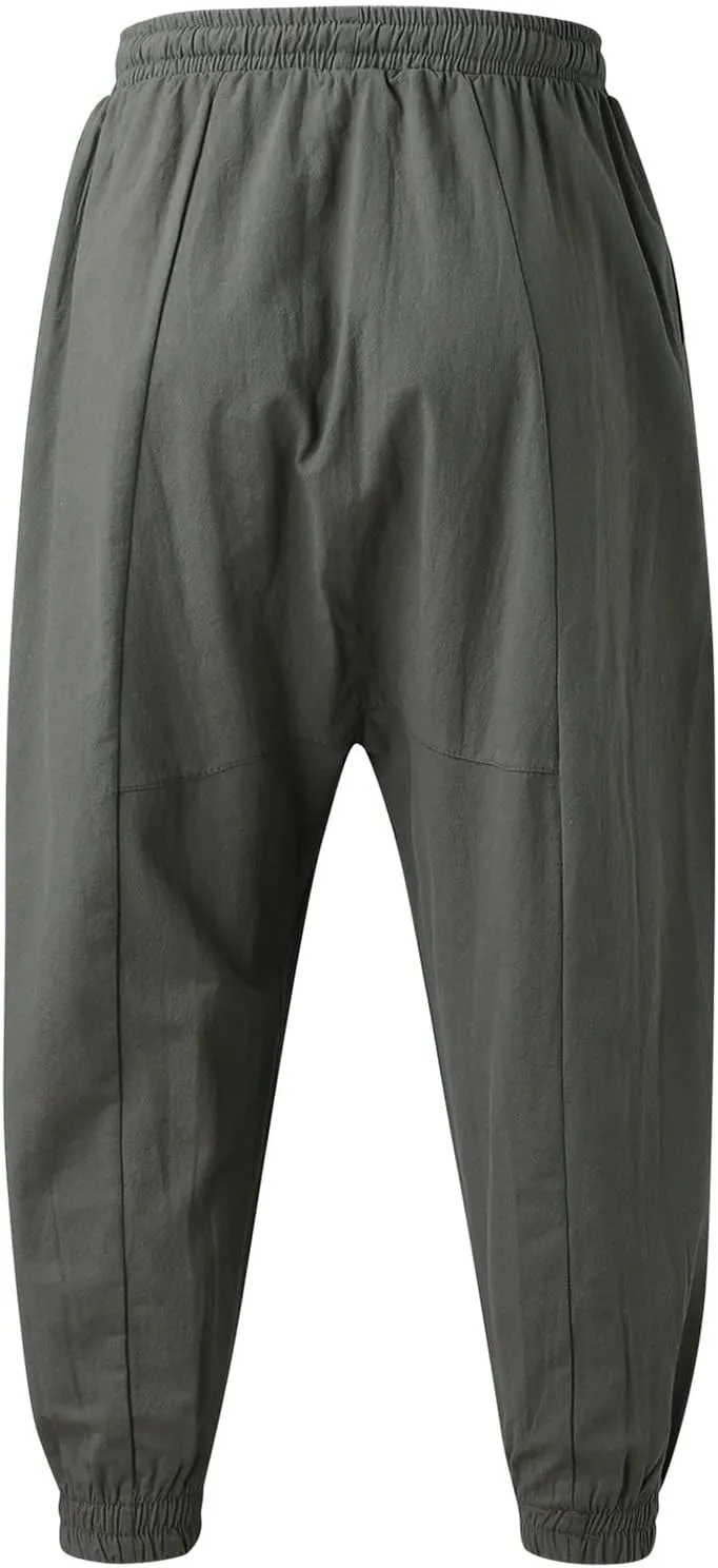 Cargo Sweatpants for Men Mens Lounge Pants Elastic Waist Running Joggers Men's Heavyweight Cargo Pants Elastic Waist
