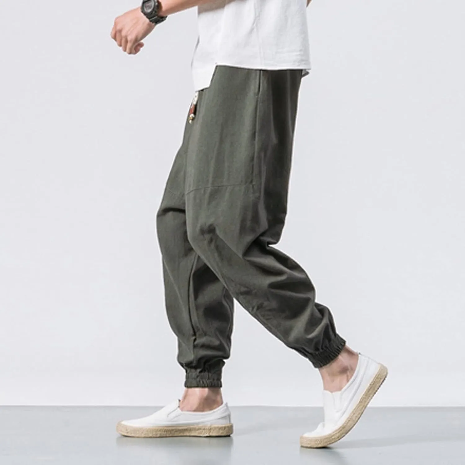 Cargo Sweatpants for Men Mens Lounge Pants Elastic Waist Running Joggers Men's Heavyweight Cargo Pants Elastic Waist