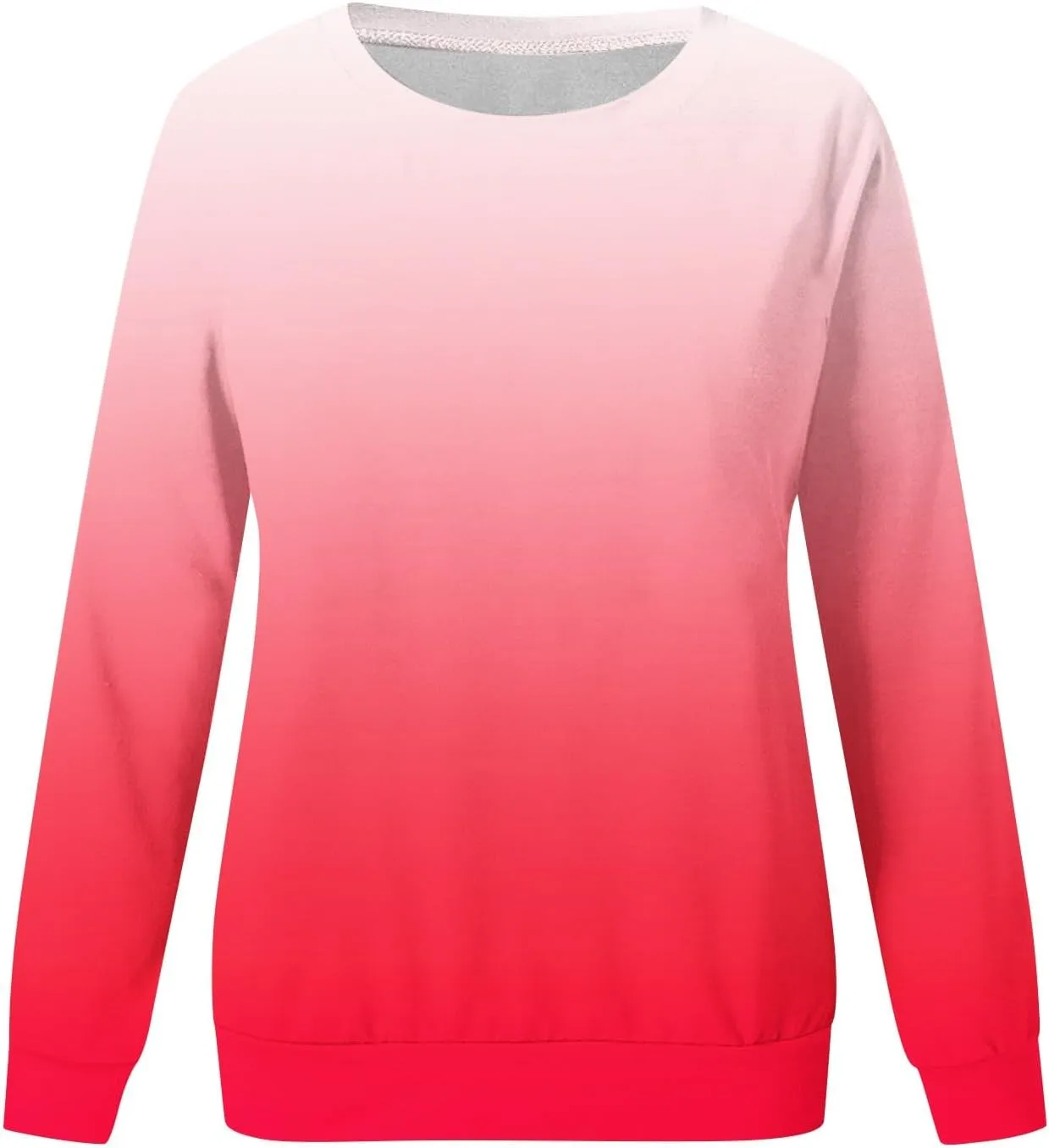 Ceboyel Long Sleeve Shirts for Women Crewneck Sweatshirt Pullover Casual Long Sleeve Tops Trendy Loose Fit Fall Clothing 2023