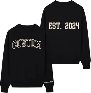 Custom Embroidered Sweatshirts Design Your Own, Custom Hoodie, Custom Sweatshirt, Add Your Own Custom Text, Personalized Sweatshirts for Women, Gifts for Valentine's Day