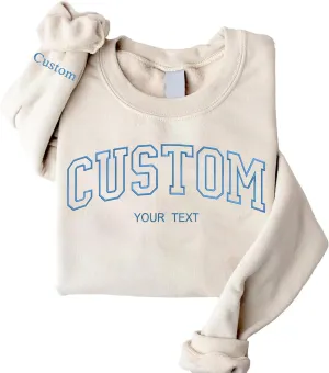 Custom Hoodies for Women, Custom Crewneck & Personalized Embroidered Sweatshirts for Christmas