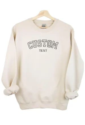 CUSTOM PREMIUM Custom Embroidered Sweatshirt, Custom Shirt with Picture, Custom Sweatshirts, Custom Hoodies Design Your Own