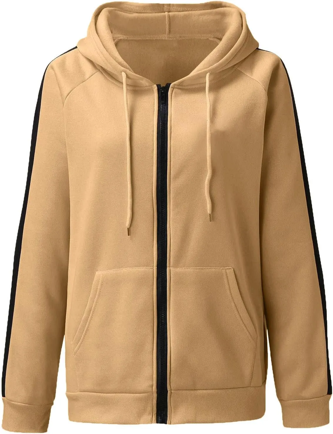 Custom Sweatshirt, Your Own Design Text/Photo/Image/Logo Women Front Printed Hoodies Zip Up Hooded Jacket