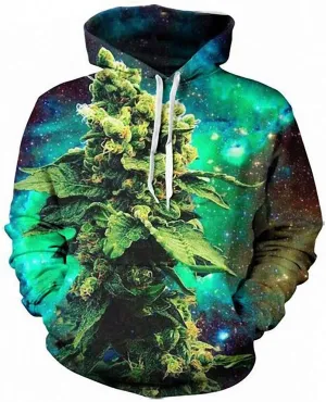 Dawery Unisex 3D Printed Hoodies Pullover Hooded Sweatshirt Weed Galaxy Unisex Harajuku Sweatshirt Jumpers Casual Tops