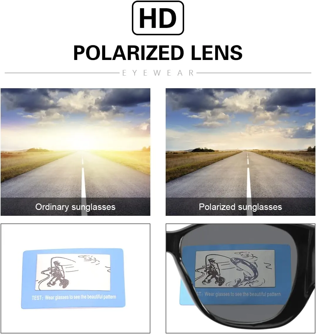 Driving Glasses Fit Over Prescription Glasses Anti Glare Polarized Wrap Around Night Vision Glasses for Men Women