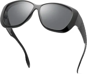 Driving Glasses Fit Over Prescription Glasses Anti Glare Polarized Wrap Around Night Vision Glasses for Men Women