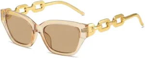 Fashion Cat Eye Sunglasses Women Vintage Glasses Black Sun Glasses Female UV400 Golden Eyewear