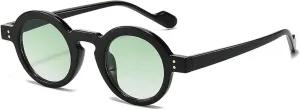 Fashion Round Sunglasses Women Small Frame Luxury Sun Glasses Female Vintage Rivets Eyewear
