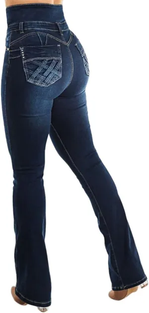 Flamingals Butt Lifting High Waist Tummy Control Bootcut Jeans
