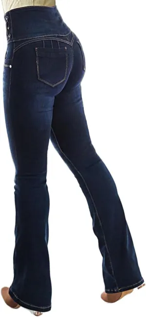 Flamingals Butt Lifting High Waist Tummy Control Bootcut Jeans