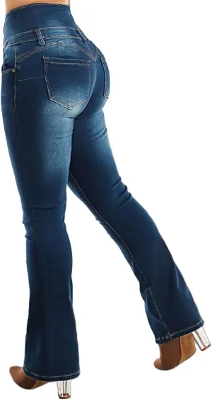 Flamingals Butt Lifting High Waist Tummy Control Bootcut Jeans