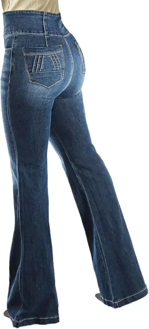Flamingals Butt Lifting High Waist Tummy Control Bootcut Jeans