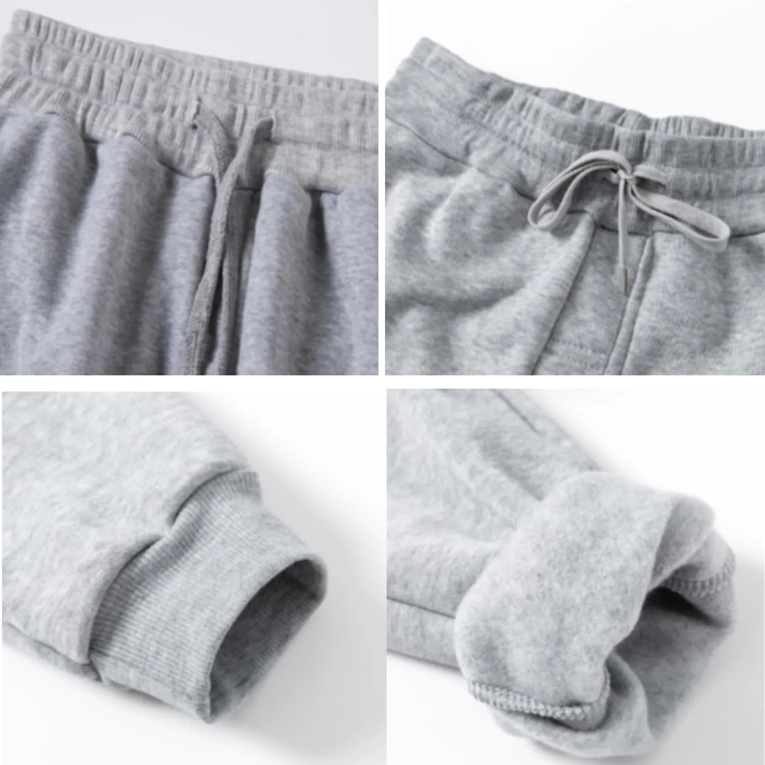 Fleece Lined Sweatpants for Men Warm Drawstring Joggers Pockets Running Casual Workout Athletic Active Pants