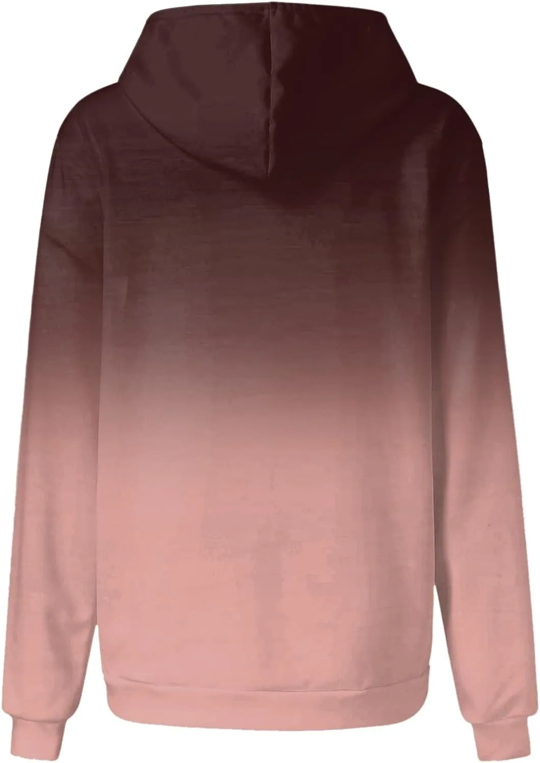 Gradient Printed Hoodies for Women Oversized Hooded Sweatshirts Long Sleeve Shirts Cozy Soft Pullover Womans Hoodie