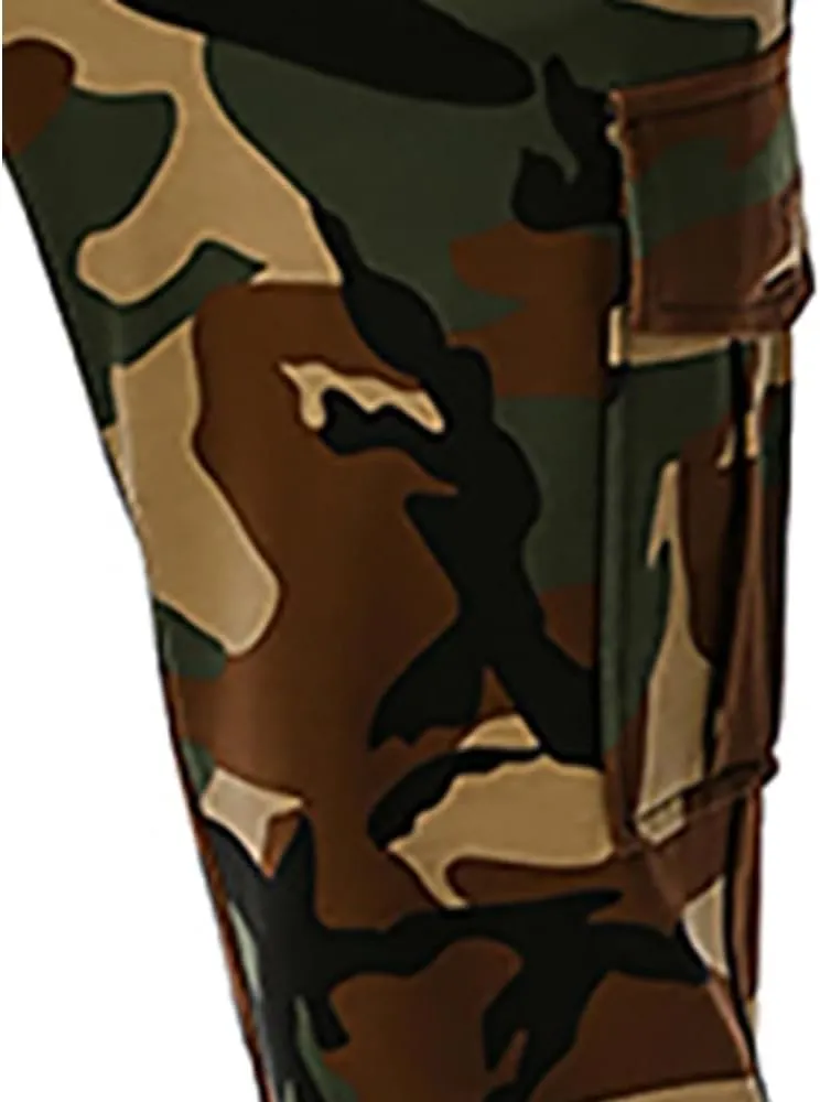 GRAJTCIN Casual Camo Joggers Sweatpants for Men Lightweight Hiking Outdoor Sweatpants Streetwear Pants for Men