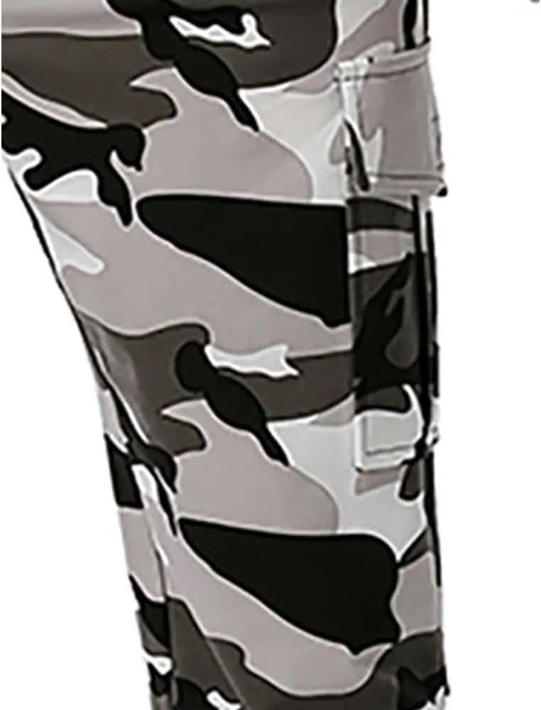 GRAJTCIN Casual Camo Joggers Sweatpants for Men Lightweight Hiking Outdoor Sweatpants Streetwear Pants for Men