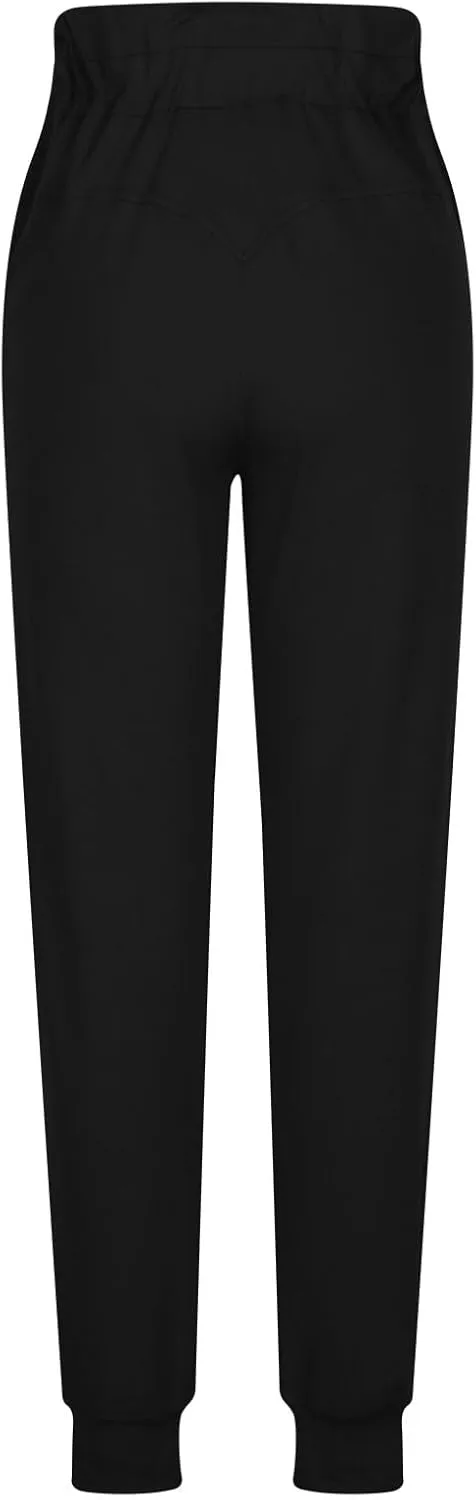 Gumipy Womens Joggers with Pockets Drawstring High Waisted Stretchy Sweatpants Soft Comfy Yoga Pants Tapered Lounge Pants