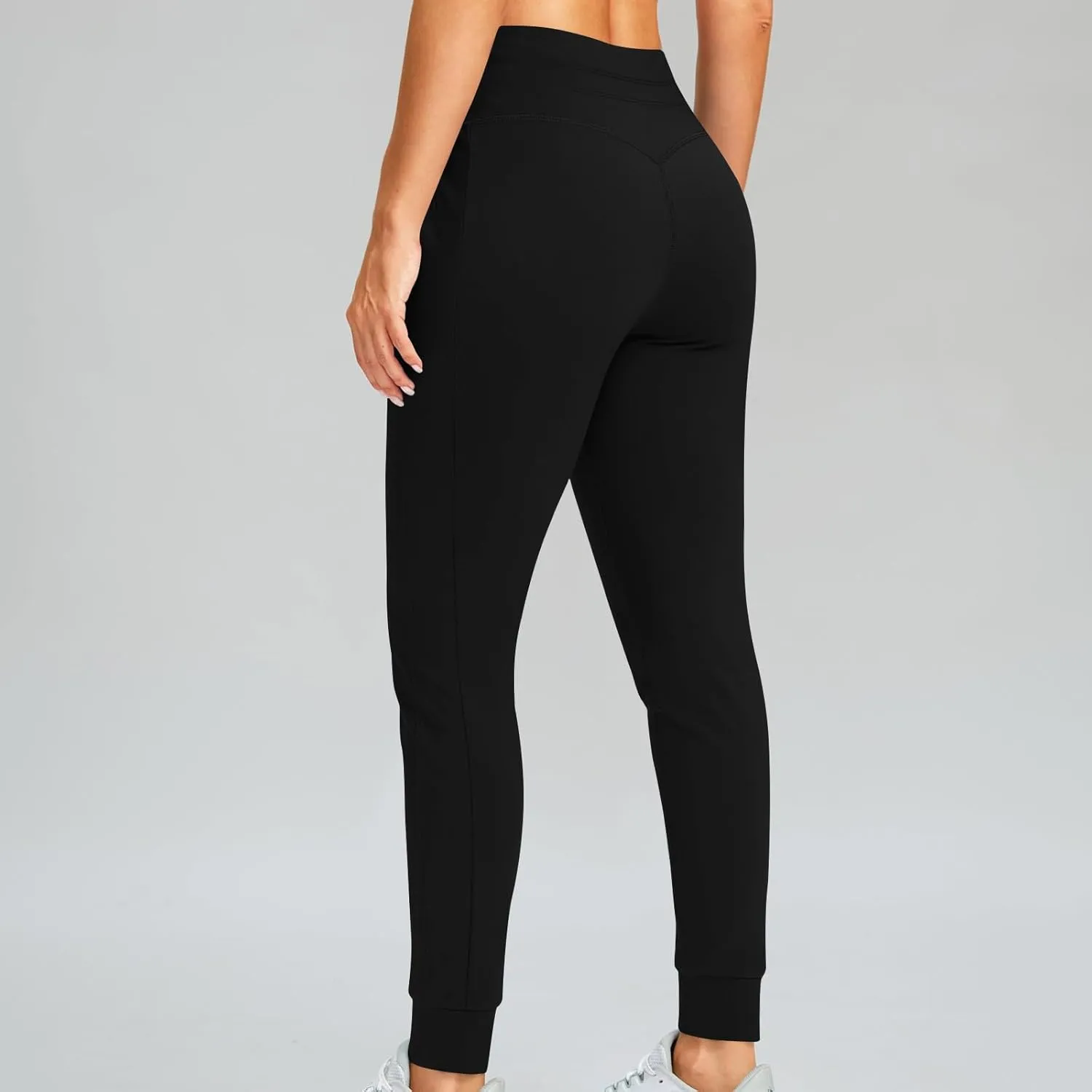 Gumipy Womens Joggers with Pockets Drawstring High Waisted Stretchy Sweatpants Soft Comfy Yoga Pants Tapered Lounge Pants