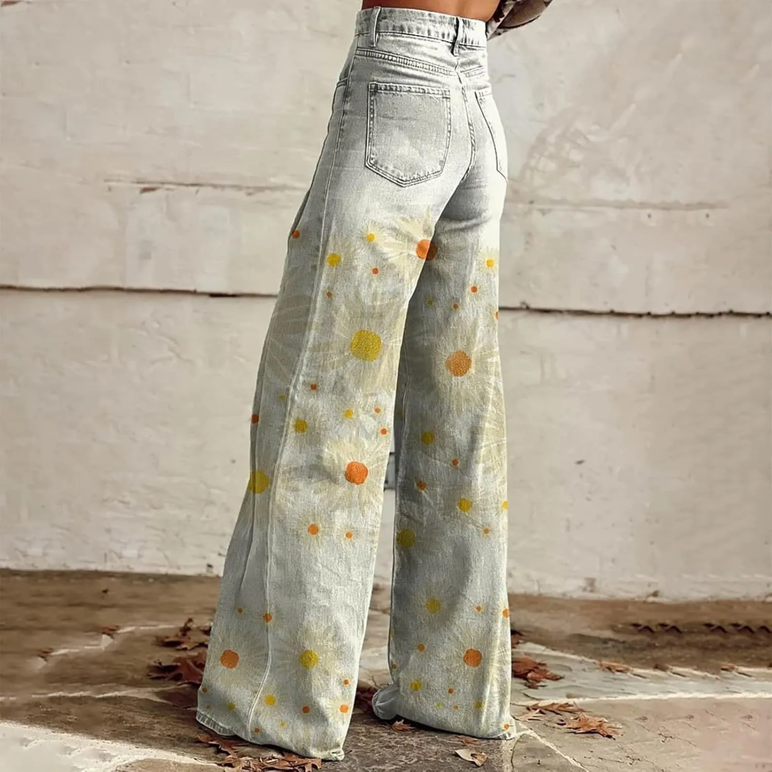 High Waisted Flared Jeans for Women 2025 Straight Leg Casual Vintage Palazzo Pants Y2k Streetwear Fashion Denim Pants