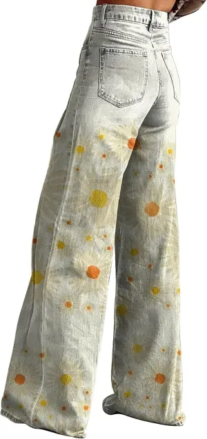 High Waisted Flared Jeans for Women 2025 Straight Leg Casual Vintage Palazzo Pants Y2k Streetwear Fashion Denim Pants