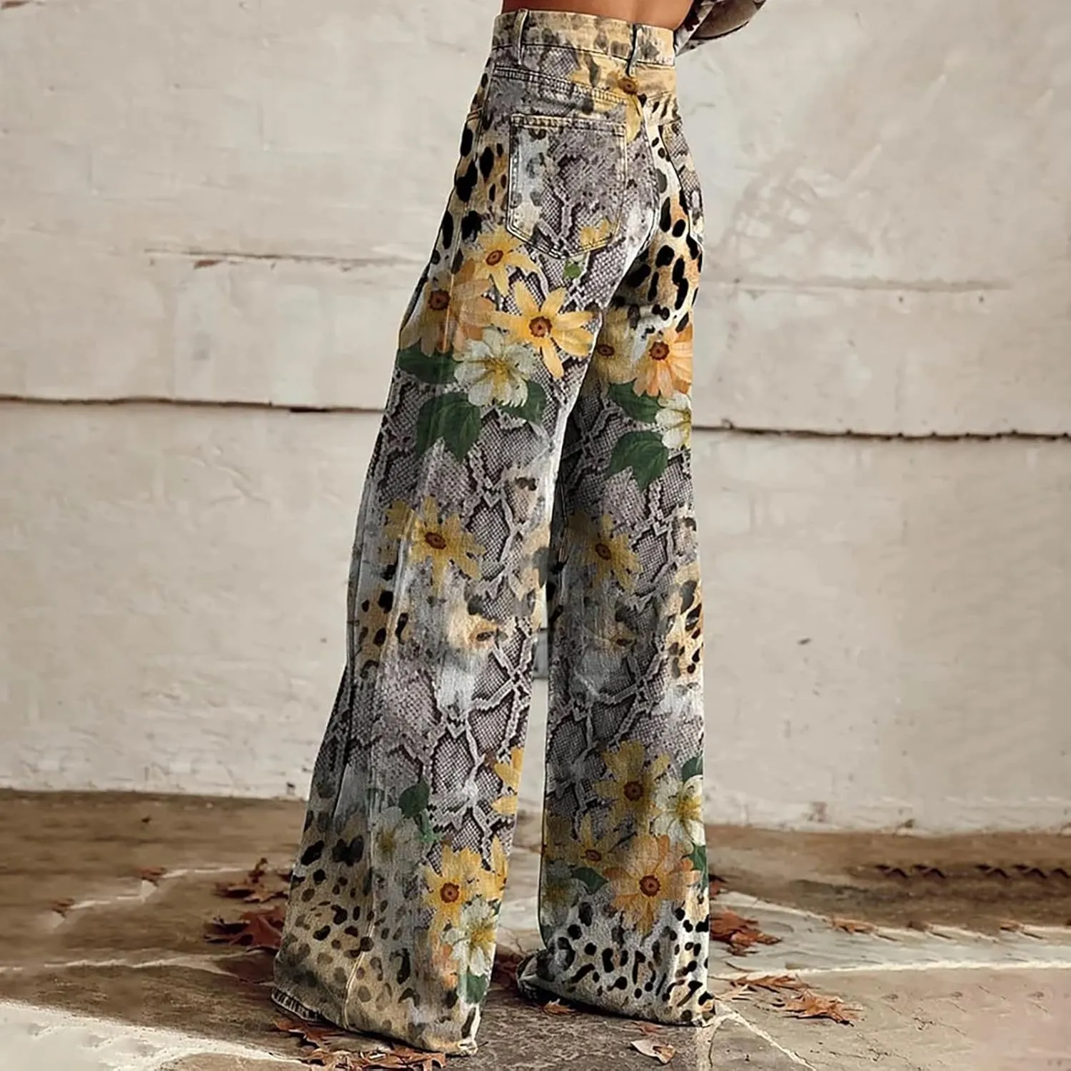 High Waisted Flared Jeans for Women 2025 Straight Leg Casual Vintage Palazzo Pants Y2k Streetwear Fashion Denim Pants