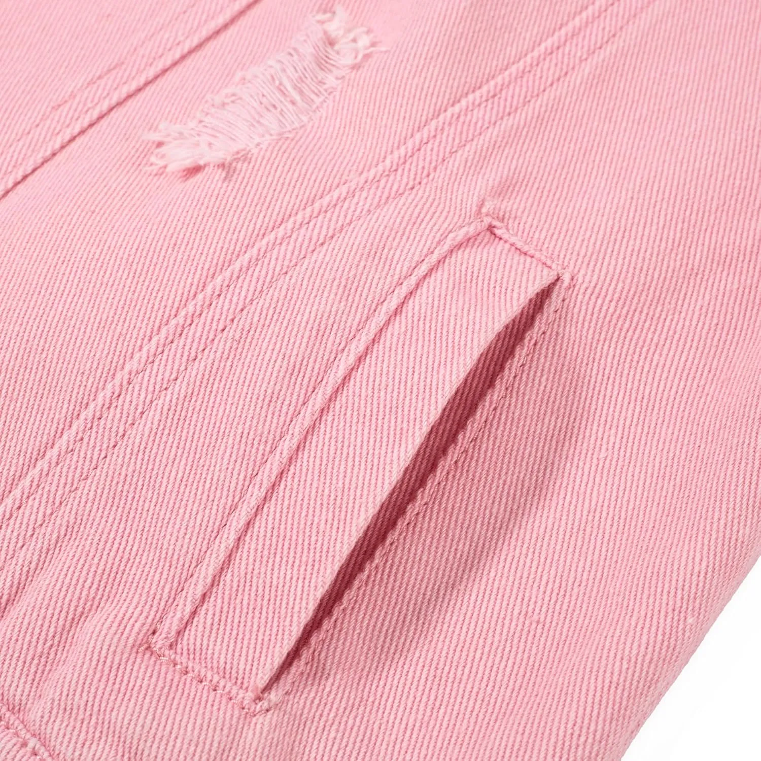 Hixiaohe Women Autumn 3/4 Sleeve Retro Short Denim Jackets Light Blue Jean Coats