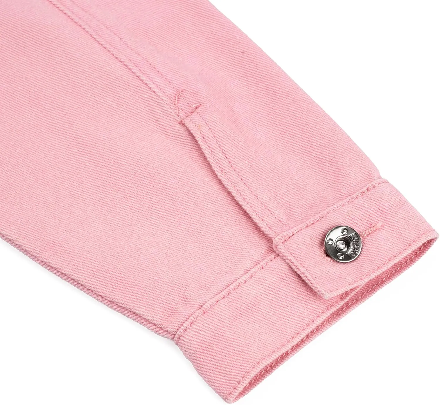 Hixiaohe Women Autumn 3/4 Sleeve Retro Short Denim Jackets Light Blue Jean Coats