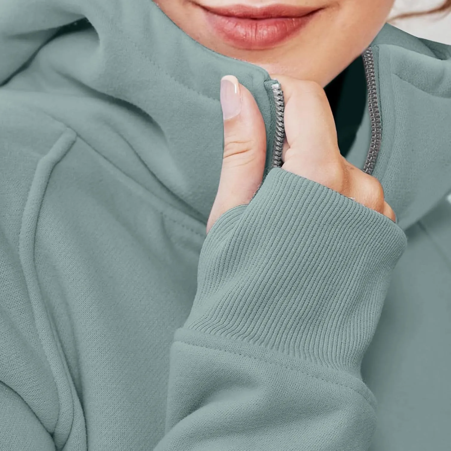 Hoodies for Women Zip Up Hoodies Cropped Sweatshirt Fleece Jackets Fall Outfits Casual Hooded Y2k Tops Winter Clothes 2024