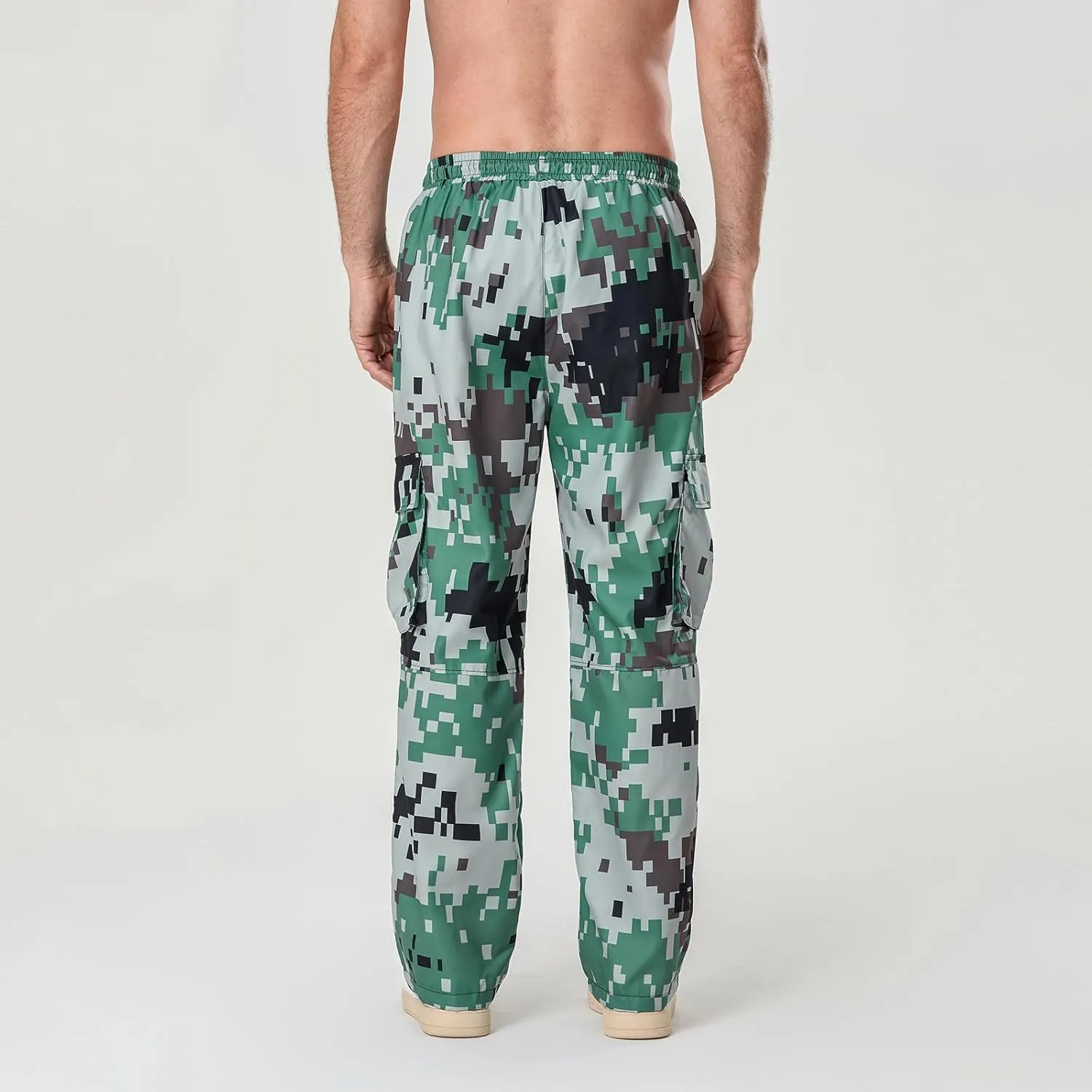 Hulpvktsgiq Men Camo Joggers Sweatpants Casual Lightweight Hiking Outdoor Trouser Streetwear Straight Leg Pants with Pockets